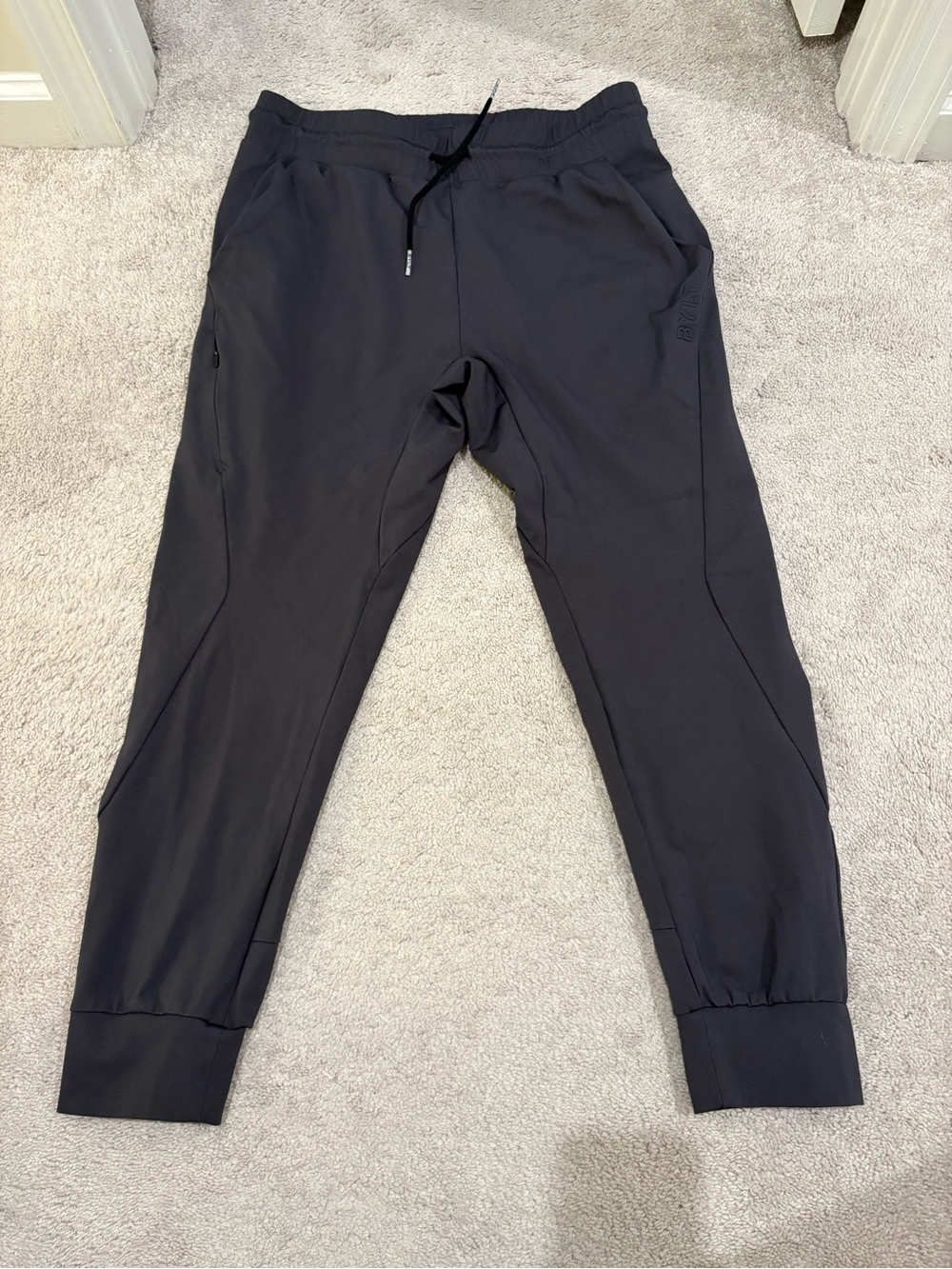 Bylt Basics Dark Grey Jogger Style Pants Size Large